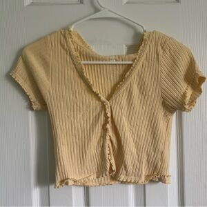 Yellow Button Top